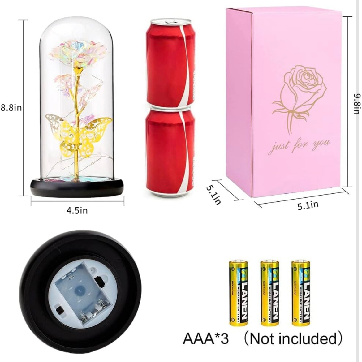 BlinkRose ๐น Galaxy Glass Flower Gift ๐