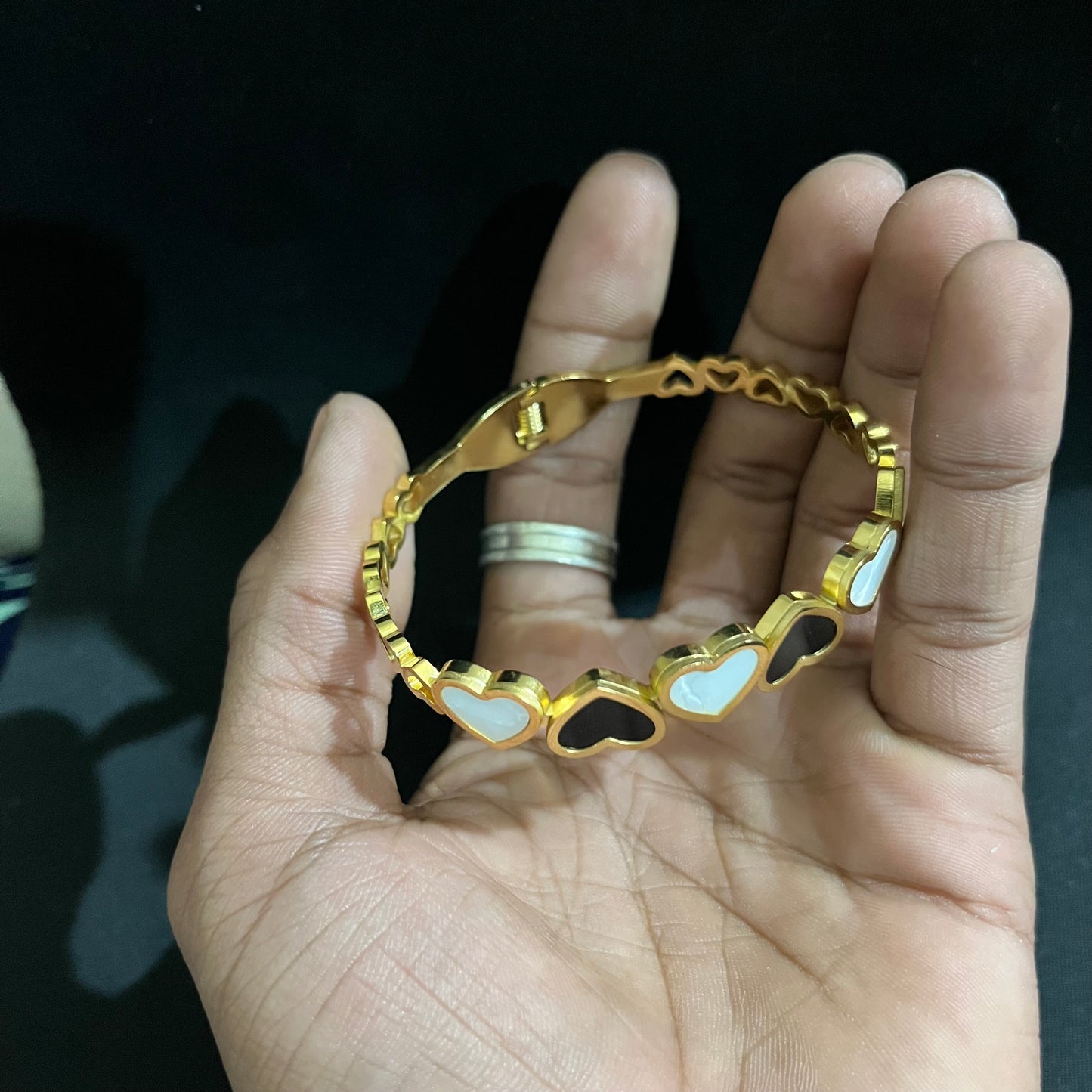 Resin Heart Kada Bracelet |