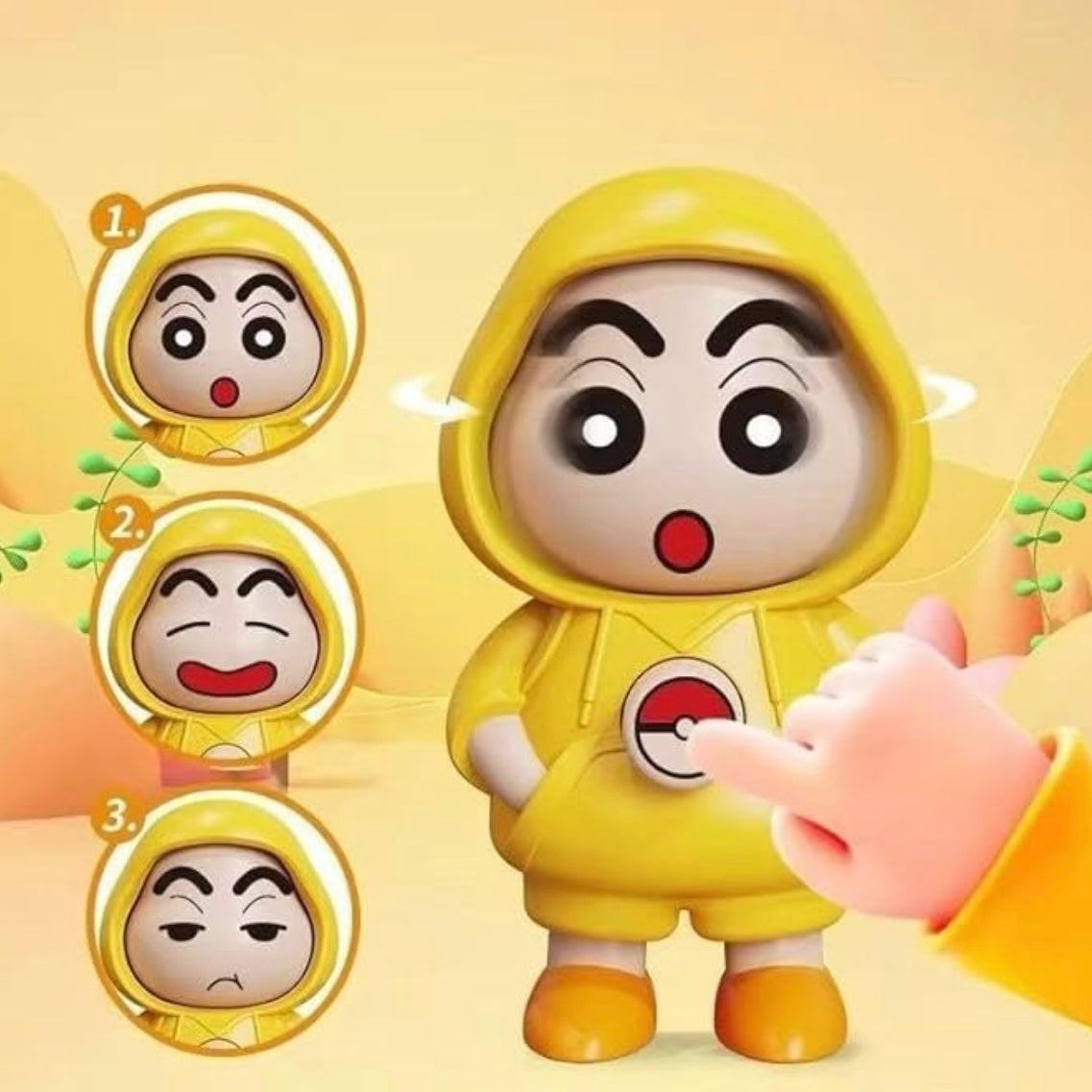 Sinchan Spinning Face Keychain!