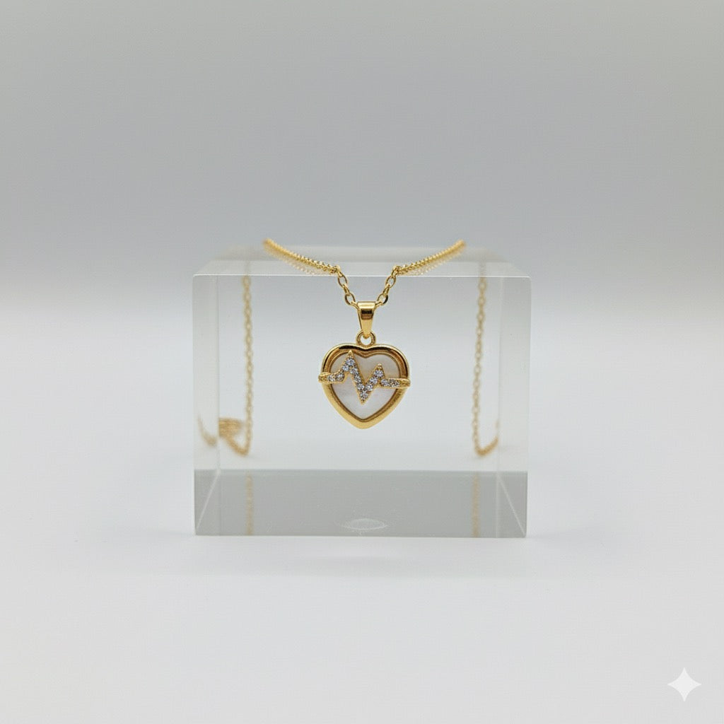Heart wave Resin Pendant |