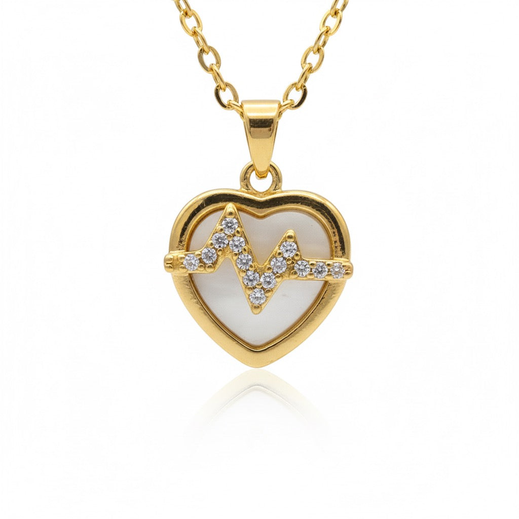 Heart wave Resin Pendant |