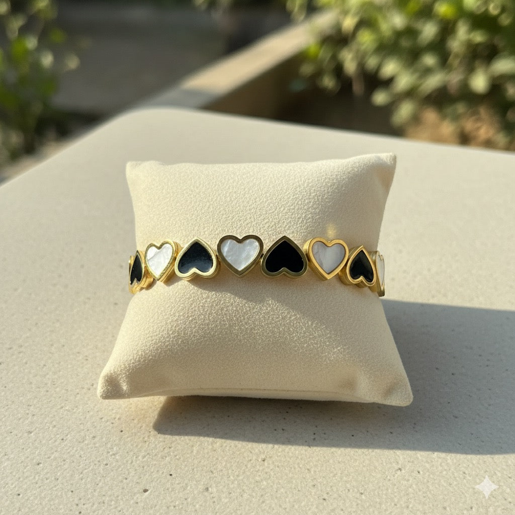 Resin Heart Kada Bracelet |