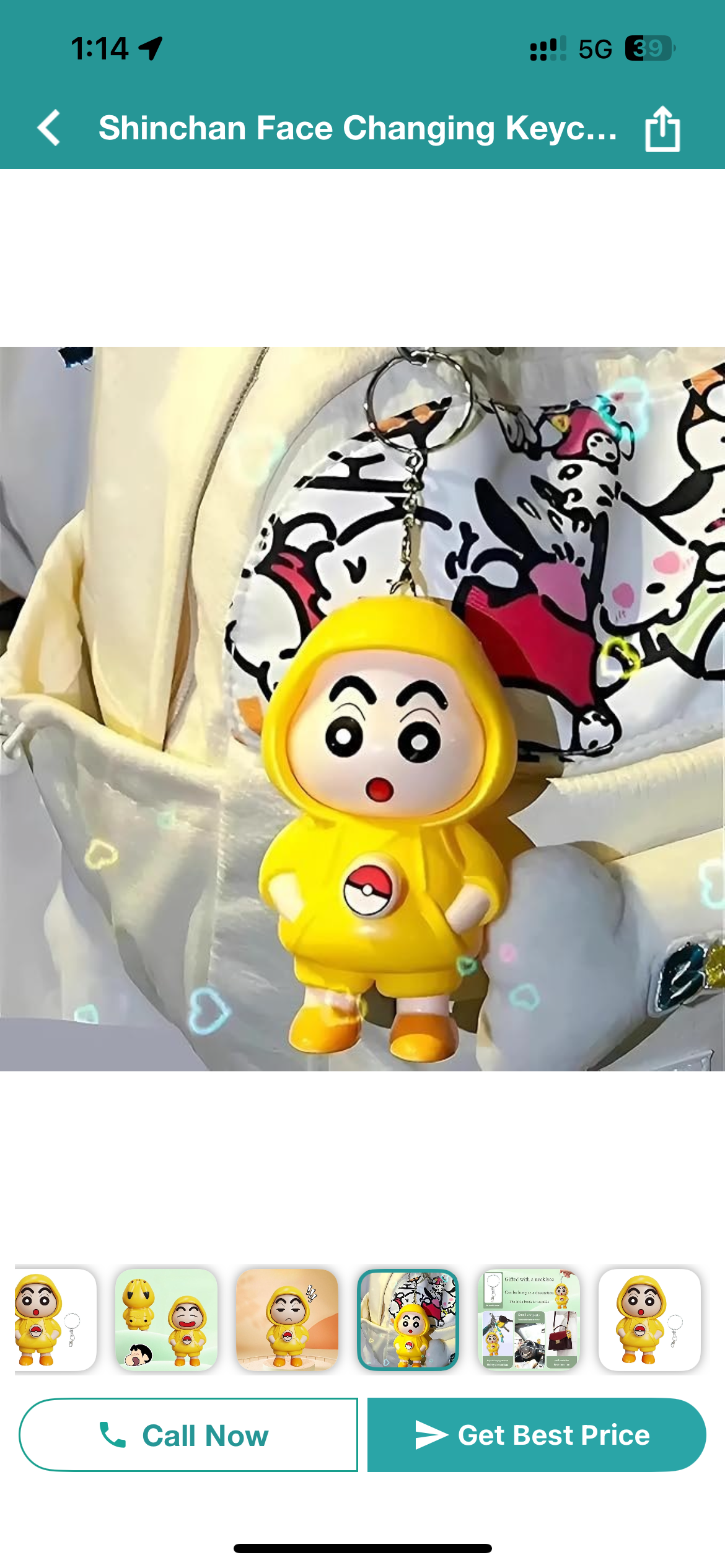 Sinchan Spinning Face Keychain!