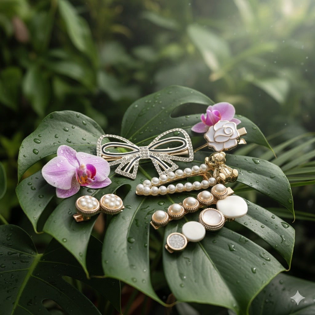 5 Cute Hairclips Set |