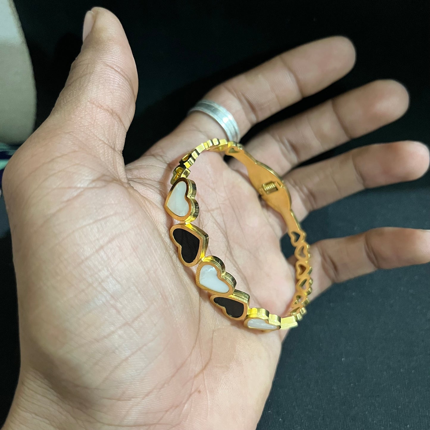 Resin Heart Kada Bracelet |