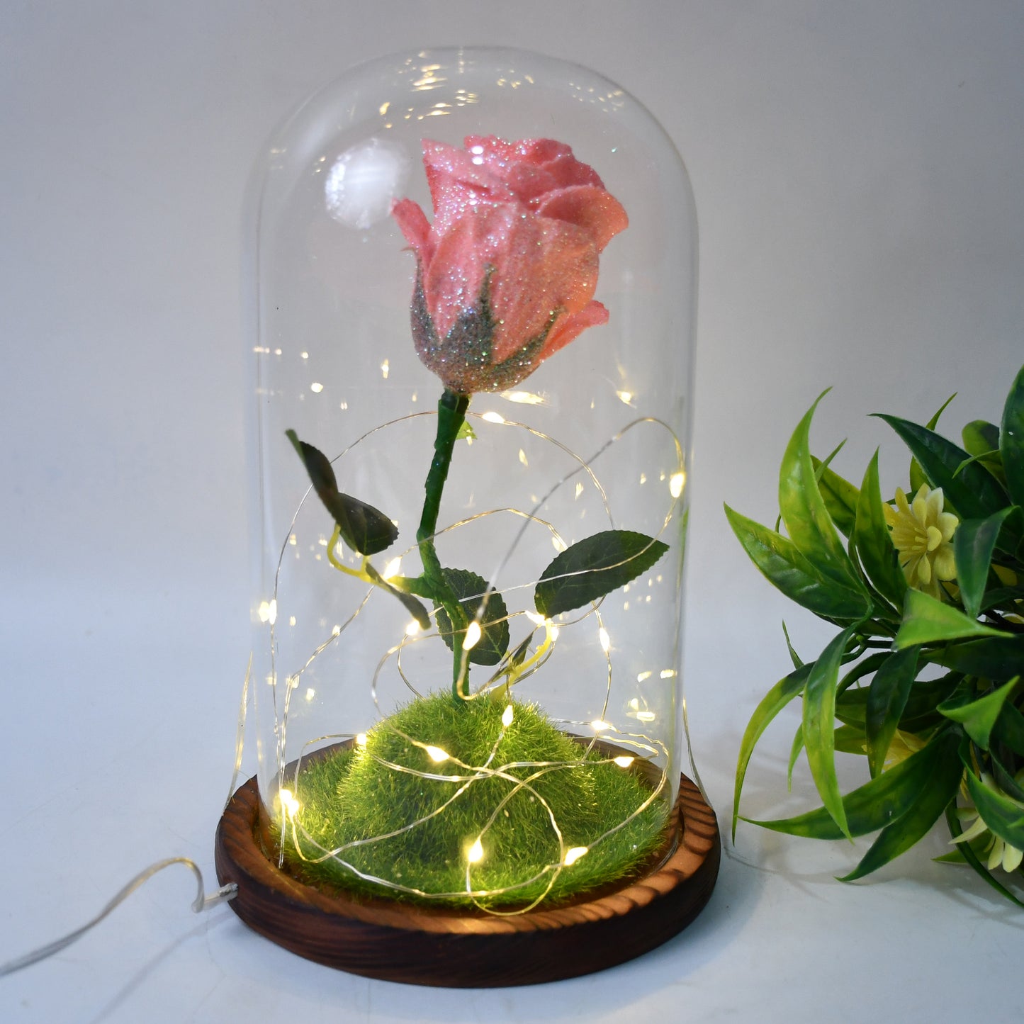 Glass Flower With Led Light